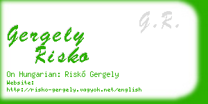 gergely risko business card